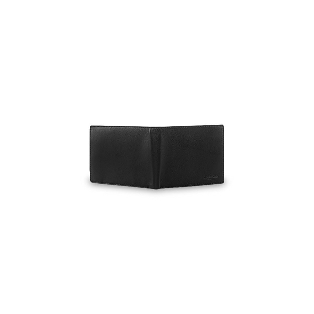 S07- Portefeuille en cuir noir - Calvin Klein pour les hommes