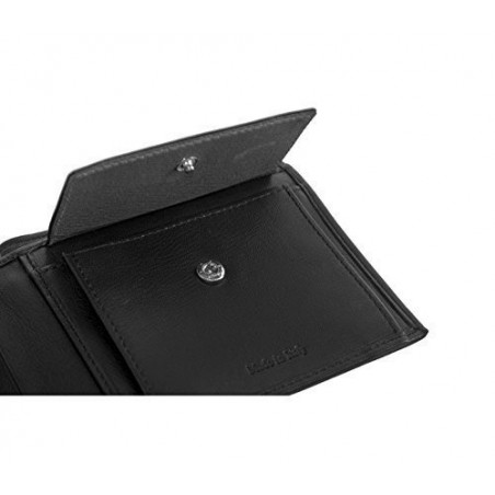 S07- Portefeuille en cuir noir - Calvin Klein pour les hommes