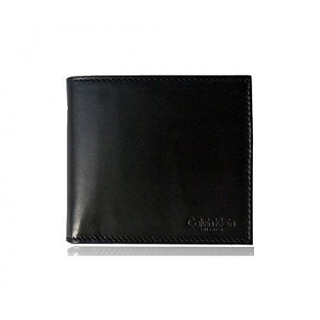 S07- Portefeuille en cuir noir - Calvin Klein pour les hommes