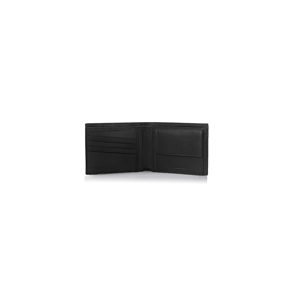 S07- Portefeuille en cuir noir - Calvin Klein pour les hommes