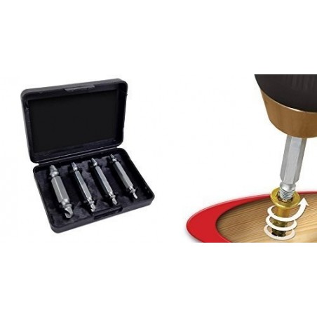 Kit 4 extracteurs de vis ou de parties endommagées [Classe d'efficacité énergétique A]