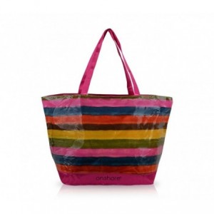58227- Sac de plage modèle Onshore Amira - Rayures - complètement étanche