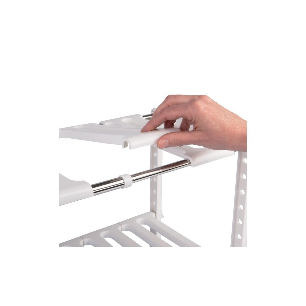 Organisateur modulaire 2 étagères pour intérieur d'armoires et de meubles (50X70X40 CM)