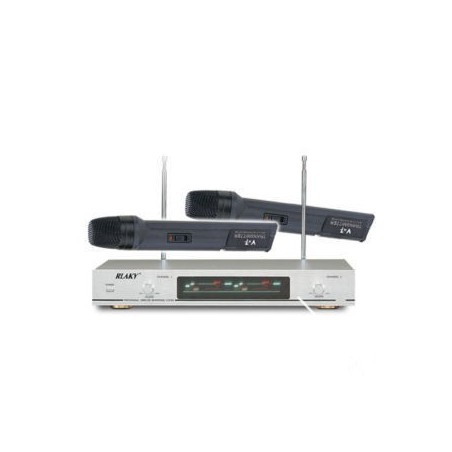 Couple de microphones sans fil professionnels rlaky ak-8600 - Karaoké