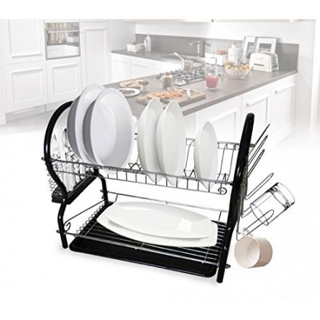 Egouttoir à deux niveaux (40 x 40 x 28 cm)