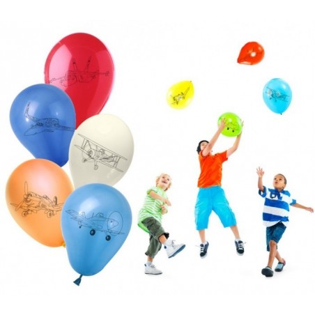 PB10066 - Lot de 30 ballons pour marquer AVIONS / PLANES - Décoration pour les fêtes d'enfants