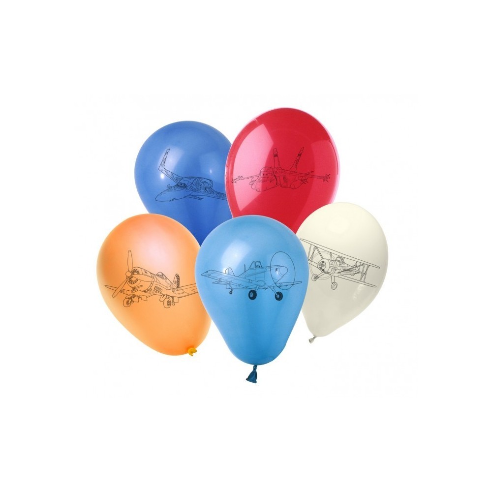 PB10066 - Lot de 30 ballons pour marquer AVIONS / PLANES - Décoration pour les fêtes d'enfants