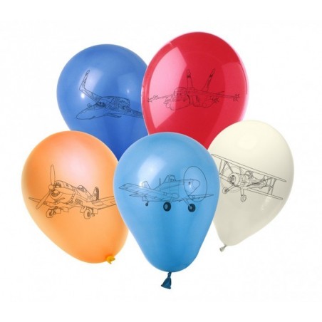 PB10066 - Lot de 30 ballons pour marquer AVIONS / PLANES - Décoration pour les fêtes d'enfants