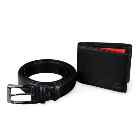 8866 - Coffret cadeau Pierre Cardin comprend ceinture en cuir et porte-monnaie