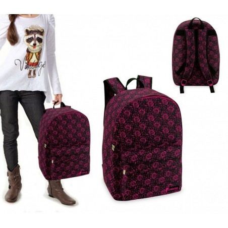 CR612RS - Sac à dos - mod.DARK ROSE avec détail frontal (43x33x13) CR612RS - Sac à dos - mod.DARK ROSE avec détail frontal (43x33x13)