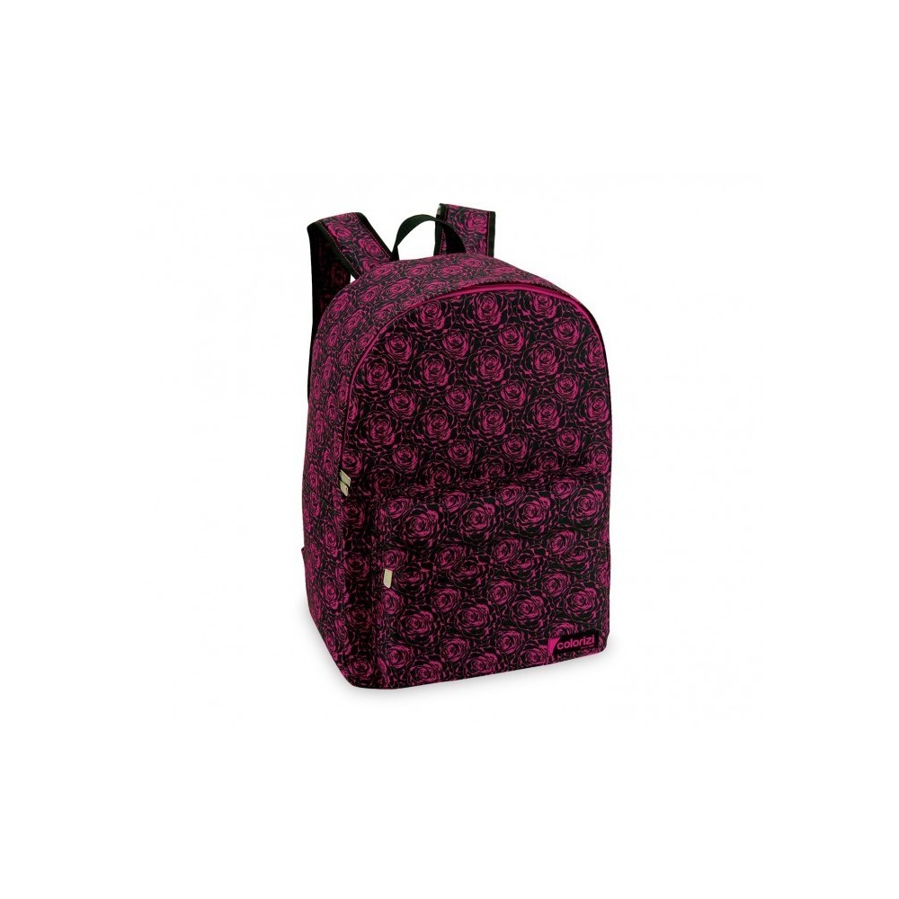 CR612RS - Sac à dos - mod.DARK ROSE avec détail frontal (43x33x13)