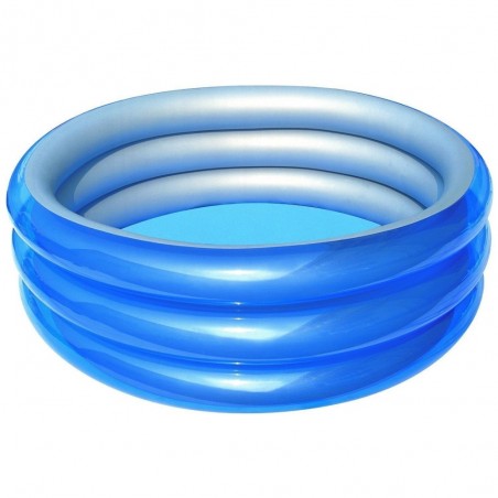 51042 - Piscine gonflable 3 anneaux - Bestway - 170 x 53 cm revêtement réfléchissant