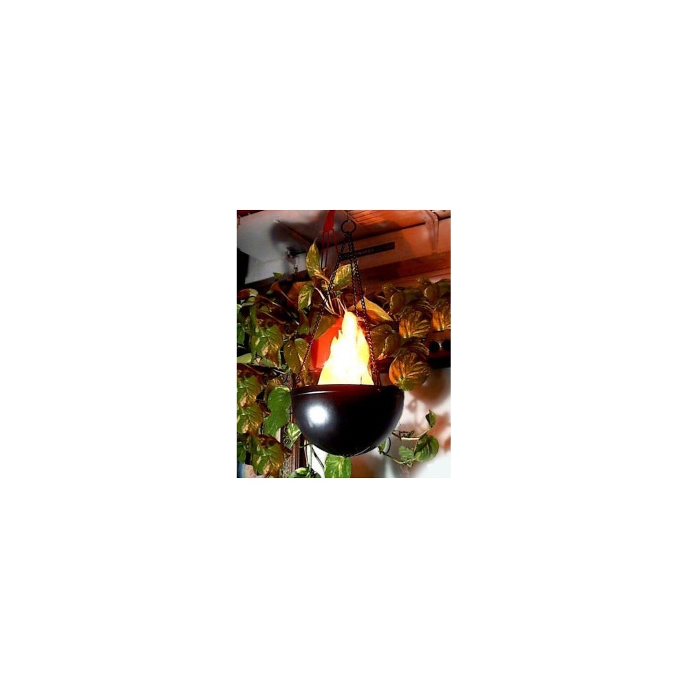 Lampe forme de flamme - jardins pub local - lampe externe