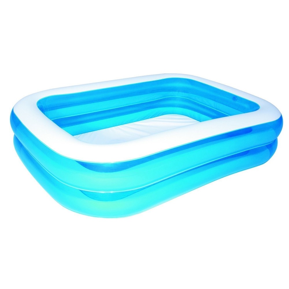  54006 -Piscine rectangulaire vinyle gonflable - Bestway - 262x175x51 cm- 2 anneaux