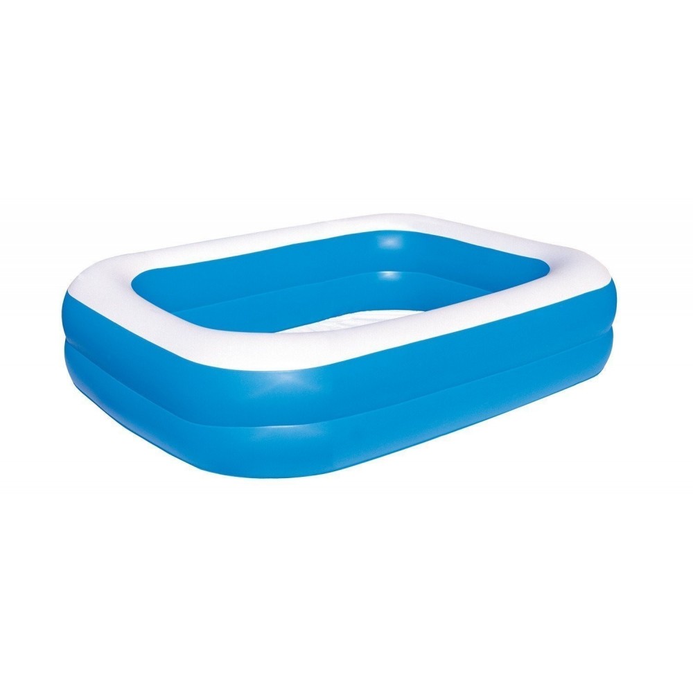  54006 -Piscine rectangulaire vinyle gonflable - Bestway - 262x175x51 cm- 2 anneaux