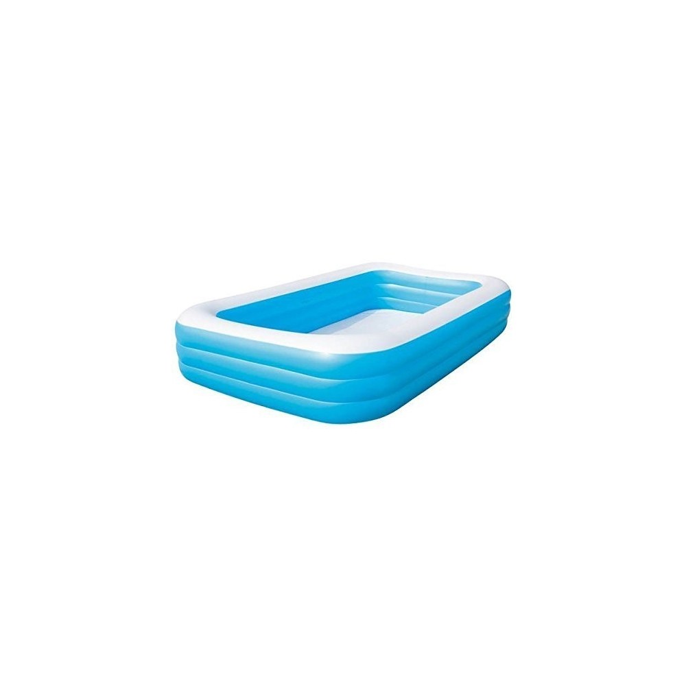  54006 -Piscine rectangulaire vinyle gonflable - Bestway - 262x175x51 cm- 2 anneaux