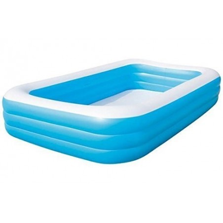  54006 -Piscine rectangulaire vinyle gonflable - Bestway - 262x175x51 cm- 2 anneaux