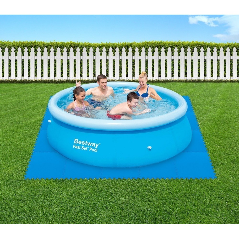  54006 -Piscine rectangulaire vinyle gonflable - Bestway - 262x175x51 cm- 2 anneaux