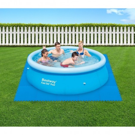  54006 -Piscine rectangulaire vinyle gonflable - Bestway - 262x175x51 cm- 2 anneaux
