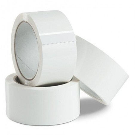 6 pcs emballage ruban adhésif 50 mm x 132 m - Blanc - MADE IN ITALY