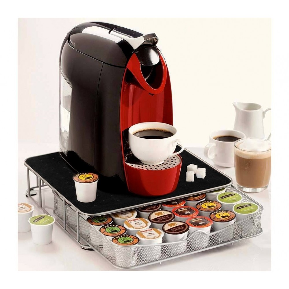 Distributeur de capsules de café - port métallique - capacité 40 capsules - de conception post-moderne 4 726 104