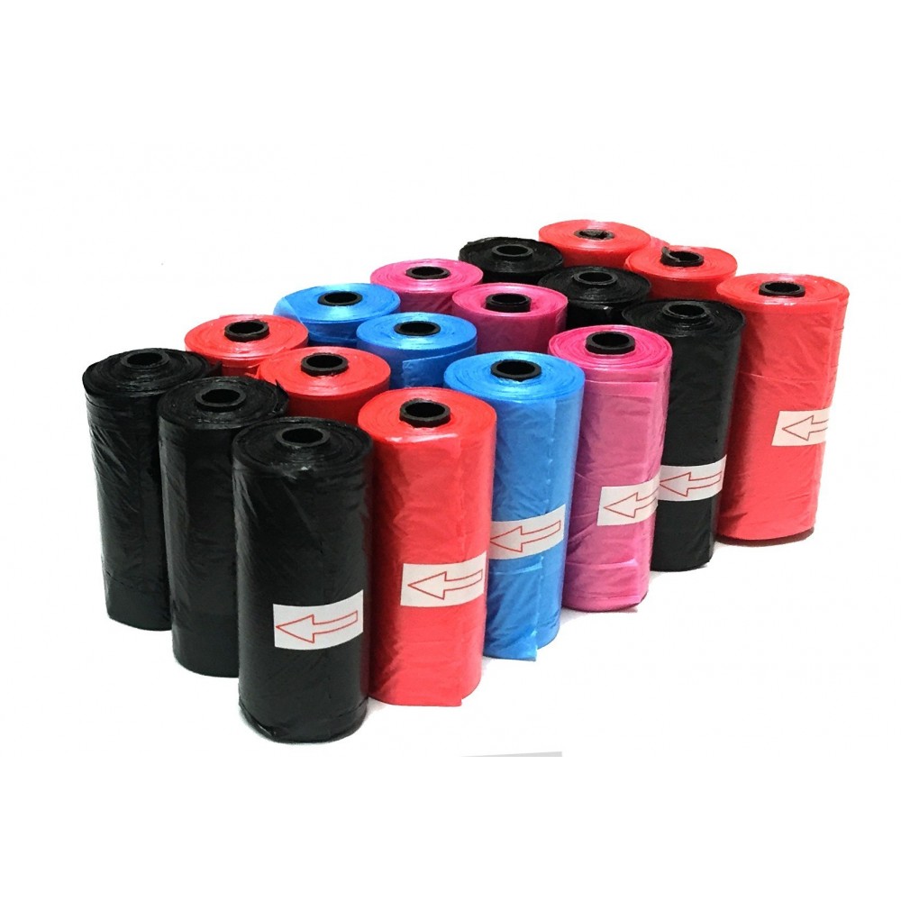 300 sacs sanitaires pour excréments d'animaux - chiens et chats - recueillir les selles - divers coloris