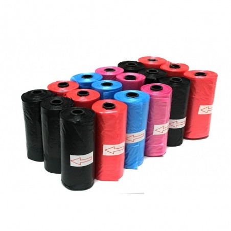 300 sacs sanitaires pour excréments d'animaux - chiens et chats - recueillir les selles - divers coloris