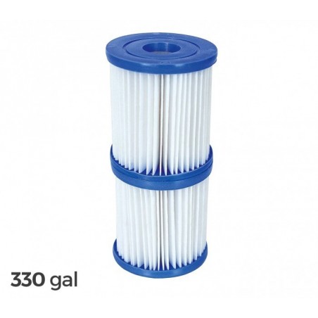 58093 - Kit de 2 filtres de rechange - Bestway - Moteur1249 L /H 330 gallons