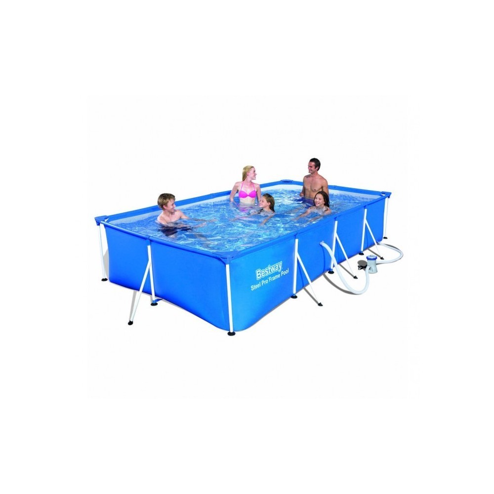 56411 - Piscine de structure de masse avec moteur - Bestway - 300 x 201 x 66 cm