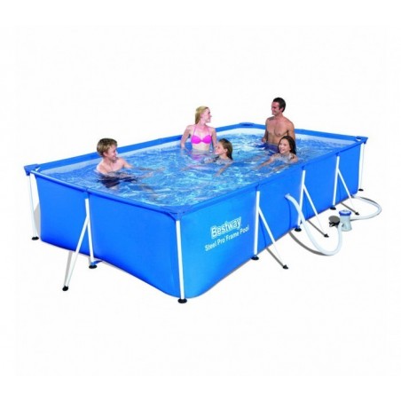 56411 - Piscine de structure de masse avec moteur - Bestway - 300 x 201 x 66 cm