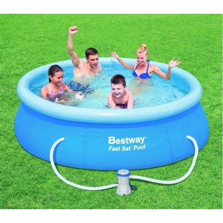 57268 - Piscine hors sol ronde Bestway 244 x 66 cm PVC 57268 - Piscine hors sol ronde Bestway 244 x 66 cm PVC