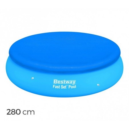 58032 - Couverture pour piscine gonflable - Bestway - 280 cm en PE