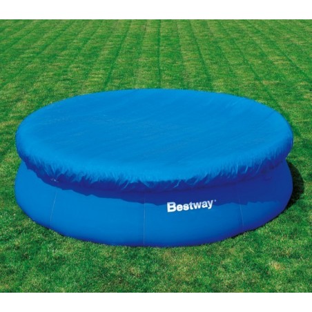 58034 - Couverture pour piscine hors sol - ronde - 395 cm Bestway en Pvc