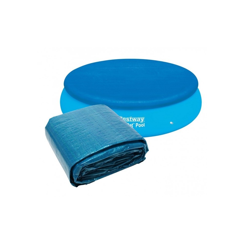 58034 - Couverture pour piscine hors sol - ronde - 395 cm Bestway en Pvc