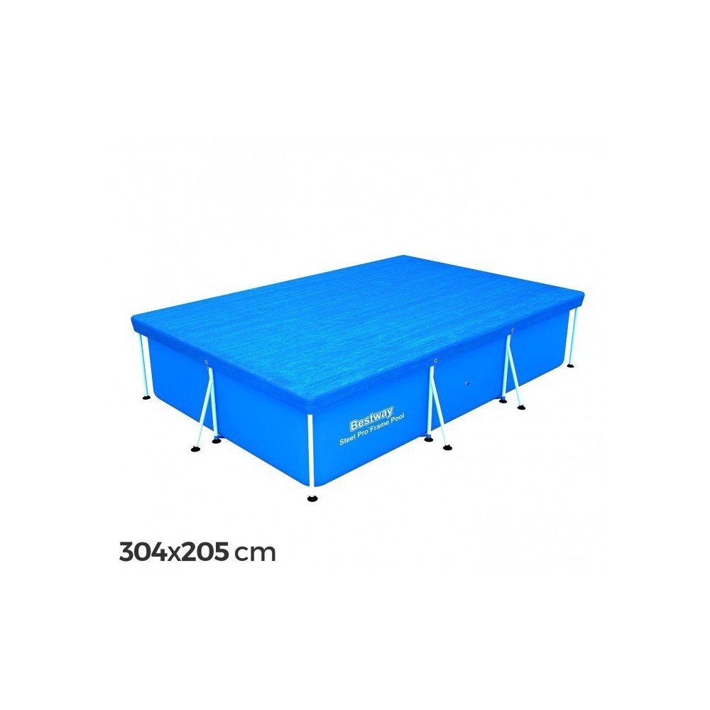 58106 couverture de piscine rectangulaire 304x205 cm PVC Bestway