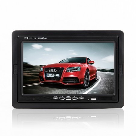 Television de siege de voiture LCD TFT 7' appuis-tête / Vigilance