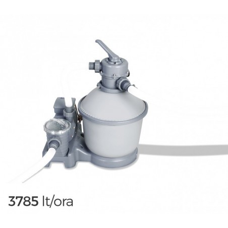 58400 - Pompe eaux usées piscines avec filtre à sable - 3785 l / h - Bestway
