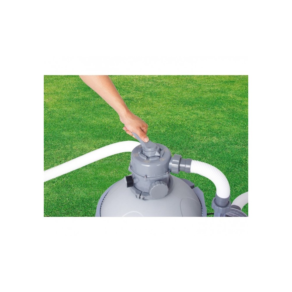 58400 - Pompe eaux usées piscines avec filtre à sable - 3785 l / h - Bestway