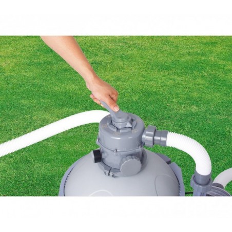 58400 - Pompe eaux usées piscines avec filtre à sable - 3785 l / h - Bestway
