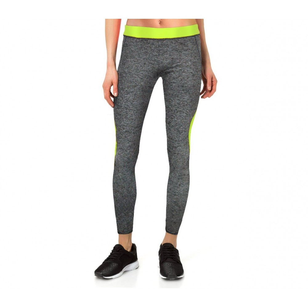  KZ151 - Leggings tissu technique aux chevilles - sport femme