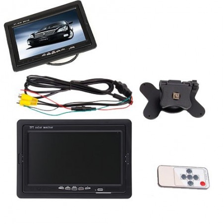 Television de siege de voiture LCD TFT 7' appuis-tête / Vigilance