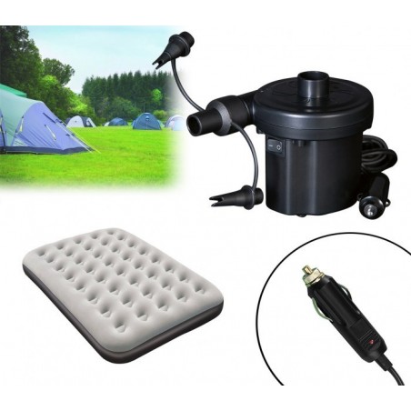 62097 - Mini compresseur - pompe - 3 soupapes avec adaptateur de voiture 12V - Bestway