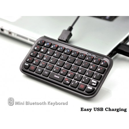 Mini clavier qwerty avec couvercle pour iphone (bluetooth wifi)