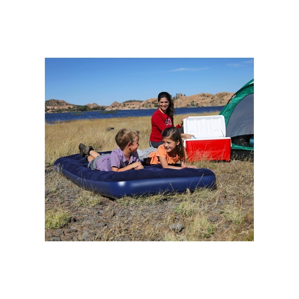 67001- matelas gonflable 2 places Bestway floqués 188x99x22 cm bleu