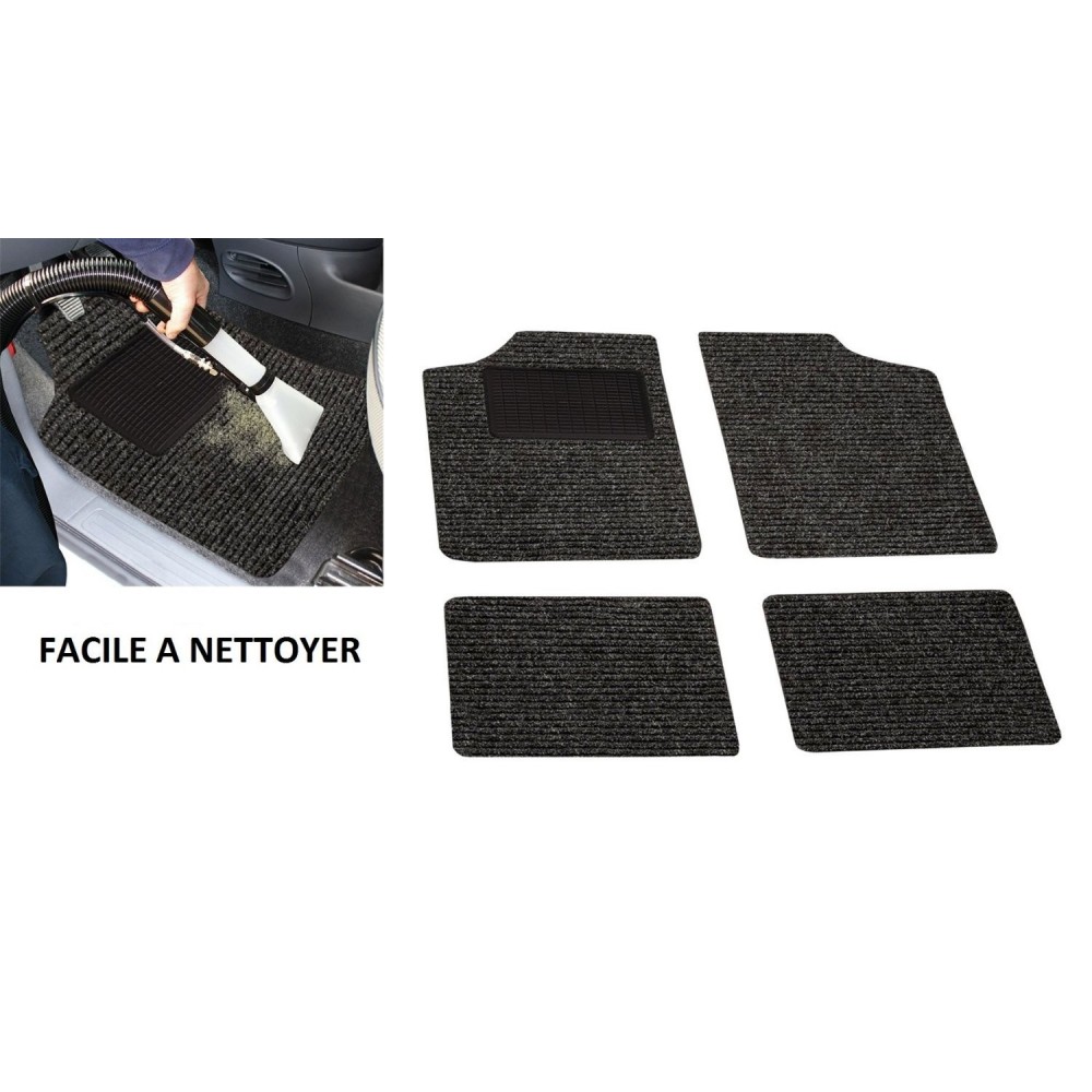 Ensemble de quatre tapis de voiture universels