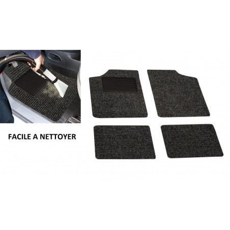Ensemble de quatre tapis de voiture universels