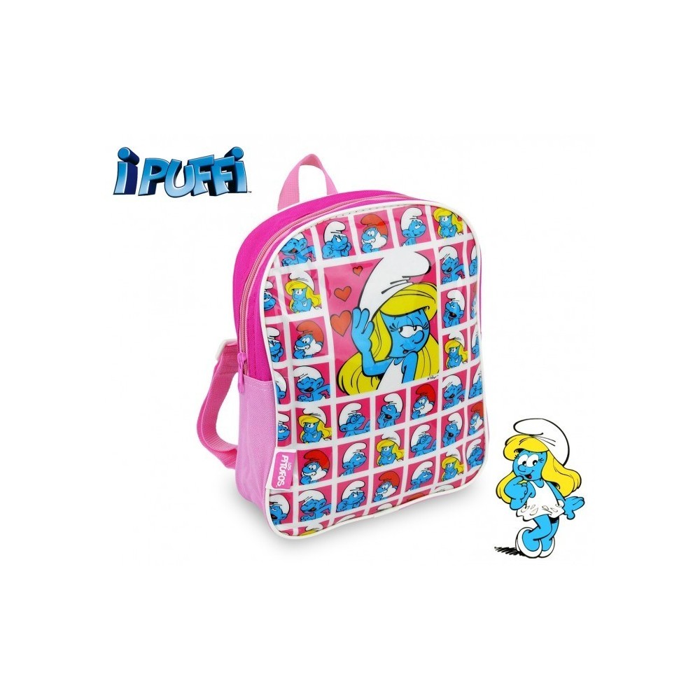 180464 - Sac à dos - Cartable -SCHTROUMPFS - école primaire - 22x28x7,5 cm