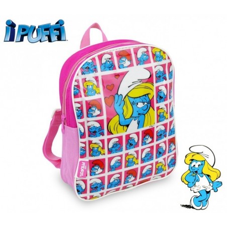 180464 - Sac à dos - Cartable -SCHTROUMPFS - école primaire - 22x28x7,5 cm