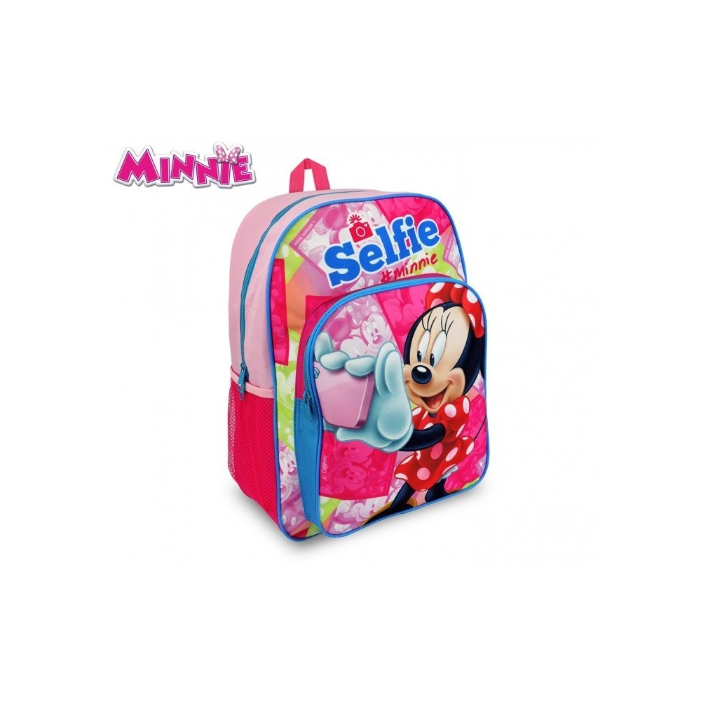 MI16102 - Sac à dos pour l'école adaptable au panier - Minnie Mouse - 42x31x12 cm - DISNEY