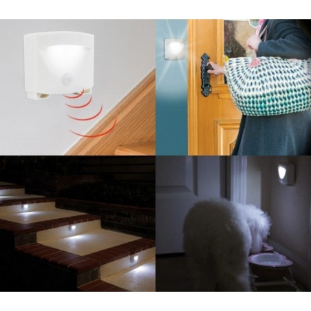 54897 Lampe LED murale nocturne avec détecteur de mouvements